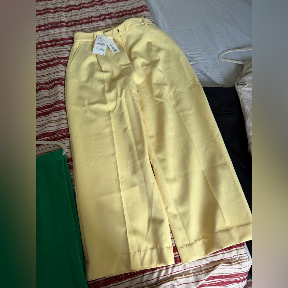 Zara yellow trousers altered for petite size girls